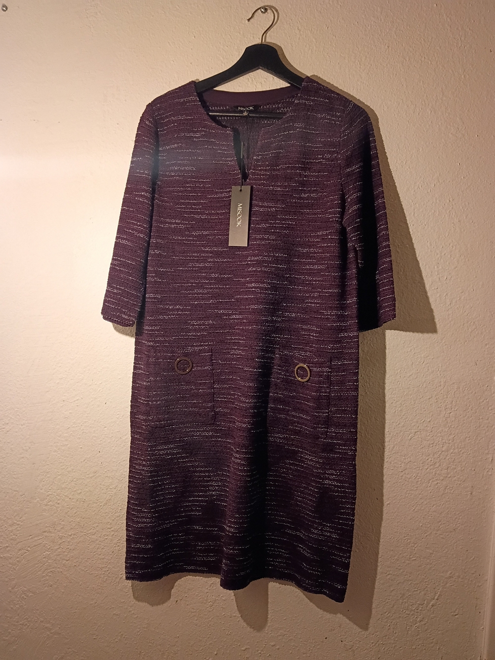 Misook Plum Textured Knit Women's Sweater - Picture 10 of 13